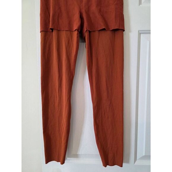 Nike Womens Yoga Luxe Layered 7/8 Leggings, Orange, M NWT - Picture 5 of 12